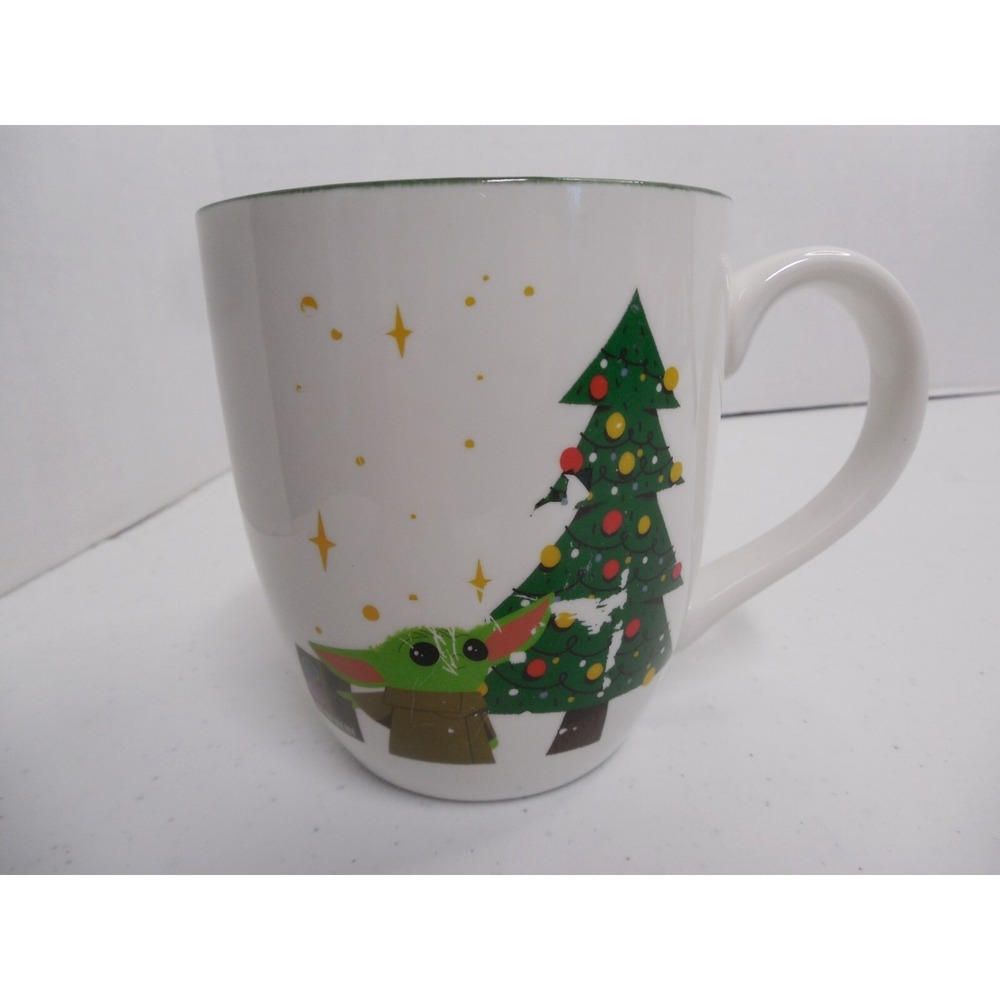 Star Wars Yoda Christmas Tree Coffee Cup Mug 18 oz